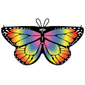 Miniatyrbilde 1 av 10: Butterfly Cape Butterfly Wings sjal 09 09 09