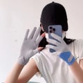 Miniatyrbilde 8 av 8: Damehansker Fingerspiss kjørehansker GRÅ grey