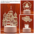 Miniatyrbillede 6 af 7: 3D Illusion Night Light LED Neon-skiltlampe 3 3 3