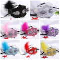 Miniatyrbilde 5 av 10: 1 Stk Princess Mask Maskerade Mask SORT SORT black