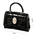 Miniatyrbillede 2 af 5: Læder Tote Bags Top Håndtag Taske Crossbody Tasker