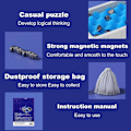 Pikkukuva 10 / 10: Magneettinen Shakkipelit Magneettivaikutus Shakki SET2 SET2