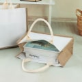 Miniatyrbild 4 av 10: Blank Sack Tote Handväska WHITE XL XL White XL-XL