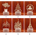 Miniatyrbillede 7 af 7: 3D Illusion Night Light LED Neon-skiltlampe 2 2 2