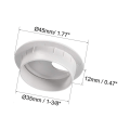 Miniatyrbilde 3 av 6: 5stk Kabelhulldeksel Ledning Kabelgjennomføringer Hulldeksel SORT 5STK Black 5pcs