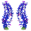 Miniatyrbilde 6 av 10: 2 STK Simulering Vannanlegg Aquatic Fish Tank Planter GRØNN Green