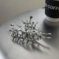 Miniatyrbillede 3 af 10: Geometriske kloclips Haj-hårclips 2 2 2