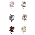 Pikkukuva 2 / 10: 10 kpl Snake Nail Charms Snakes Nails Gems VALKOINEN white