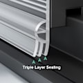 Miniatyrbilde 6 av 10: 2/4M skyvevindu Tetningslist Draftekskluder TRANSPARENT Transparent 4M
