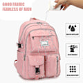 Pikkukuva 7 / 7: Backpack for girls, school bags, large capacity, backpack for middle school, high school, multi-pocket backpack, waterproof school backpacks pink