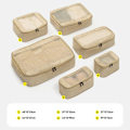 Pikkukuva 2 / 10: 4/6 KPL Matkalaukku Organizer KHAKI 4 KPL/ SET Khaki 4PCS/Set-4PCS/Set