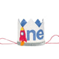 Miniatyrbillede 7 af 10: 1. fødselsdag Crown Space Tema Fødselsdagshat STYLE 2 STYLE 2 style 2