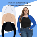 Miniatyrbillede 4 af 10: Kvinder Sjal Arm Ærmer Raglan Ærmer Cardigan SORT SORT Black