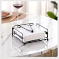 Miniatyrbillede 10 af 10: Servietholder Smedejern Træ Tissue Box SØLV STIL 1 STIL silver style 1-style 1