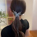 Pikkukuva 6 / 10: Butterfly Hair Fork Tupsu Hiuspuikko MUSTA black
