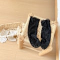 Miniatyrbillede 5 af 10: Prinsesse Sokker Længde Strømpe S BLACK2 S SORT2 S black2