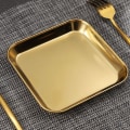 Miniatyrbilde 5 av 10: Matbrett Servise Fat GOLD-S GULD-S Gold-S