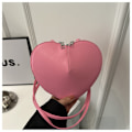 Miniatyrbillede 2 af 10: Heart Skuldertaske Håndtaske SORT Black