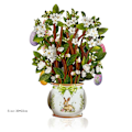 Miniatyrbild 2 av 5: Easter Egg Tree Card Blomma Välsignelse Tree Gratulationskort Påsk