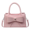 Miniatyrbillede 7 af 10: Sweet Style Bowknot Taske Top-Handle Tasker SORT-ROSA SORT-ROSA