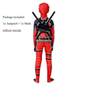Miniatyrbillede 2 af 3: Drengenes Deadpool Superhelt Halloween Party Cosplay Kostume 140 cm
