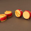 Miniatyrbilde 7 av 7: Dukkehus Miniatyr World Musical Instruments Ancient Style Drum