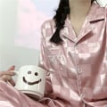 Miniatyrbilde 1 av 8: Ice Silk Hjemmeklær Pyjamasbuksesett PINK L pink L