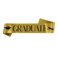 Pikkukuva 1 / 9: VALMISTUIN Sash Graduate Olkahihna KULTAA VALMISTUUN gold GRADUATED-GRADUATED