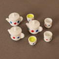 Miniatyrbillede 5 af 10: Dukkehus Miniature Tea Simulation Tea Pot 5 5 5