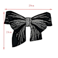 Pikkukuva 2 / 7: Big Chiffon Bow Rintaneulat Käsintehty rintaneula MUSTA black