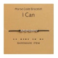 Pikkukuva 1 / 10: Morsekoodi Rannekoru Helmi Rannekorut I CAN I CAN I Can
