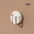 Miniatyrbilde 1 av 10: 4stk Veggkrok Selvklebende krok BEIGE U SHAPE U SHAPE beige U shape-U shape
