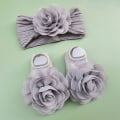 Pikkukuva 1 / 7: 3 kpl / set Otsanauhat Sukat Set Cap Set HARMAA grey