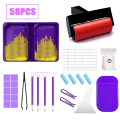 Miniatyrbild 10 av 10: 5D Diamond painting Kit Diamantkonstförvaring LILA SET purple Set 1-Set 1