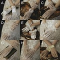 Miniatyrbilde 2 av 10: Bryllupshansker Satenghansker STIL C STIL C Style C