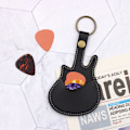 Pikkukuva 10 / 10: Guitar Pick Holder Plectrum Case Laukku ORANSSI Orange