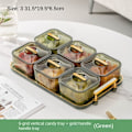Miniatyrbild 1 av 10: 3/4/6 rutnät frukttallrik torr frukt förvaringslåda GRÖN 6 RASTER 6 RATER Green 6 Grid-6 Grid