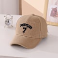 Miniatyrbillede 7 af 10: Børn Baseball Hat Minimalistisk Broderet Hat SORT Black