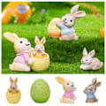 Miniatyrbilde 10 av 10: Mini påskekaninfigur Miniatyr knickknacks 4 4 4