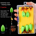 Miniatyrbilde 1 av 10: 5 pakker/boks fiskeagnsett fiskesluk STIL 4 FLYTESTIL 4 Style 4 float