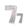 Miniatyrbilde 1 av 10: Numbers Ballonger Ramme Number Ballong Stand Display 7 7 7
