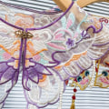 Miniatyrbilde 7 av 10: Hanfu Horse Face Skjørt Krage Bead Tassel Collar 3 3 3