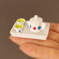 Miniatyrbillede 7 af 10: Dukkehus Miniature Tea Simulation Tea Pot 3 3 3
