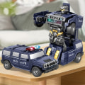 Miniatyrbild 5 av 10: Transformerande Robotmodell Leksak Elbil A A A