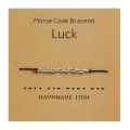 Miniatyrbillede 1 af 10: Morse Code Armbånd Perle Armbånd LYKKE LYKKE Luck