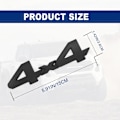 Miniatyrbillede 2 af 6: 2 stk. Universal 4X4 Bilemblem Badge Bil Sticker Decals 3D Metal