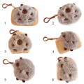 Miniatyrbilde 2 av 10: Cartoon Capybara Purse Plysj Animal Doll nøkkelring 2 2 2