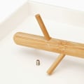 Miniatyrbillede 2 af 10: Trægren Opbevaringsbakke Nøgleophæng SORT FIRKANTIG FIRKANT Black Square-Square