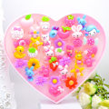 Pikkukuva 1 / 10: 36 kpl Lasten sarjakuvasormukset, Candy Flower set Style 3