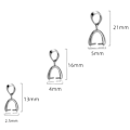 Miniatyrbild 2 av 9: 10 st hängsmycke Pinch Bail Dingle Charm Bead Connector GULD Gold 4x16mm10pcs-10pcs
